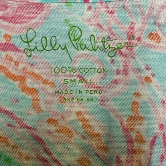 Lilly Pulitzer Hartley Tank Jellies Be Jammin Print Small EUC - Picture 4 of 9